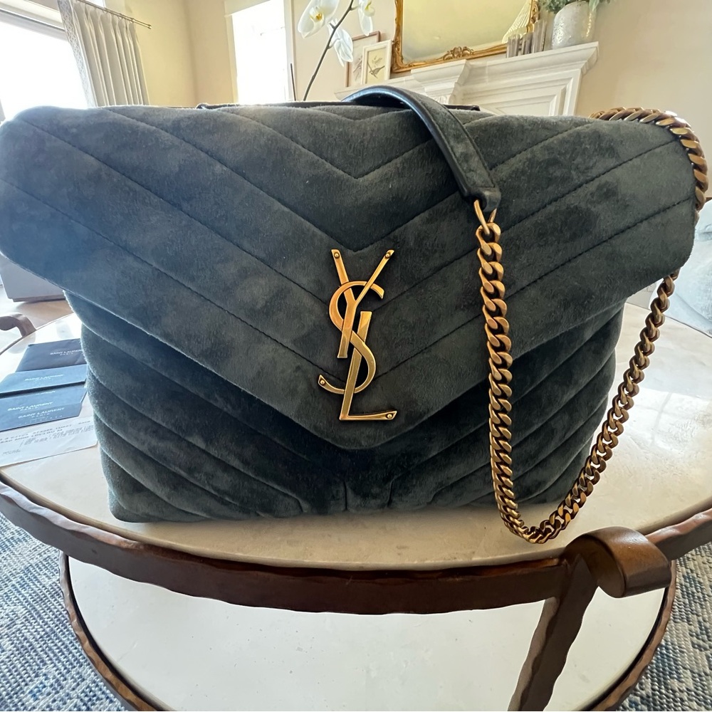 Yves Saint Laurent Green Quilted Women's Bag